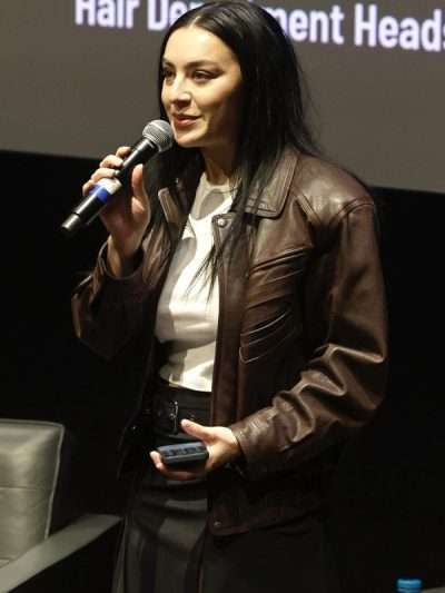 Charli XCX I Saw the TV Glow 2024 Premiere Brown Leather Jacket