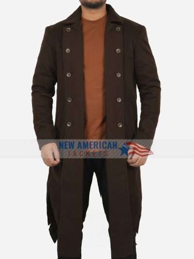 Fallout 2024 Cooper Howard Brown Trench Coat