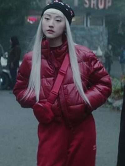 Niko Dead Boy Detectives Red Puffer Jacket