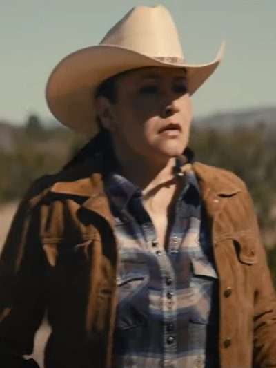 Deputy Sheriff Joy Outer Range S02 Brown Leather Jacket