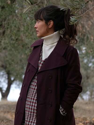 Between Lands María Maroon Coat