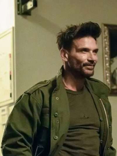 Frank Grillo Lights Out 2024 Green Jacket