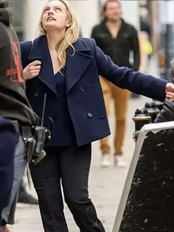 Imogen Salter The Veil Blue Wool Coat