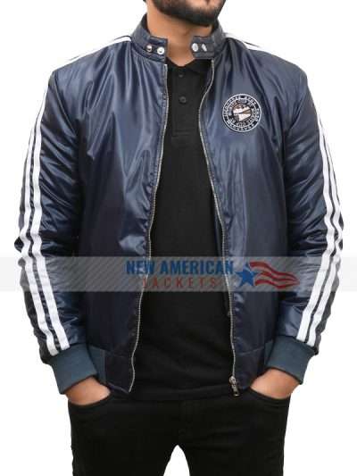 James Beaufort Maxton Hall The World Between Us 2024 Blue Bomber Jacket