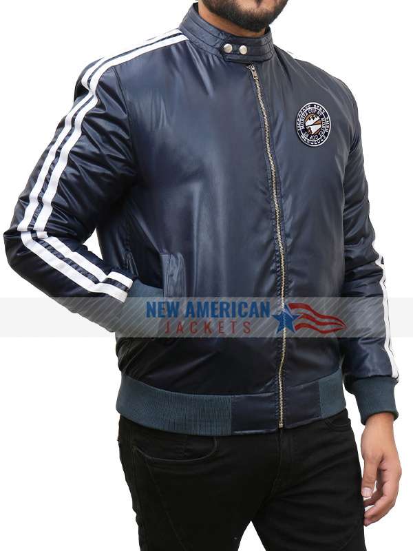 Maxton Hall The World Between Us 2024 James Beaufort Blue Bomber Jacket
