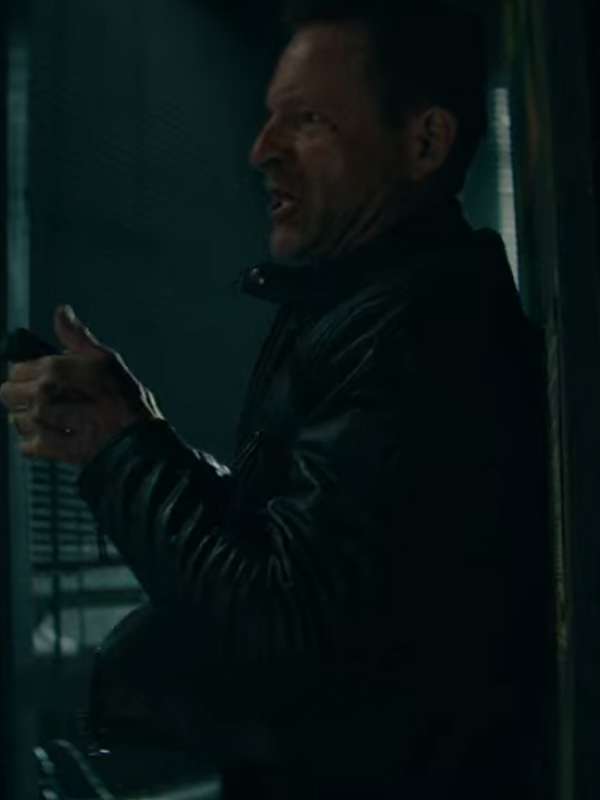 Aaron Eckhart The Bricklayer Black Jacket