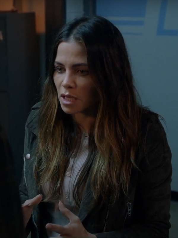 Bailey Nune The Rookie 2024 Green Leather Jacket