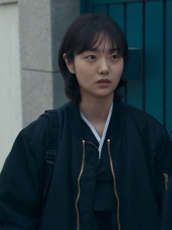 Jung Ji-an A Shop for Killers Black Bomber Jacket