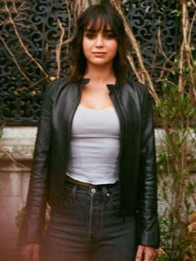 Melissa Barrera Abigail Black Biker Leather Jacket