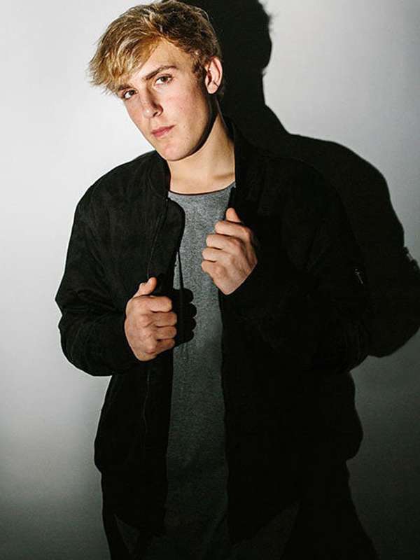 American Actor Jake Paul Black Suede Leather Jacket