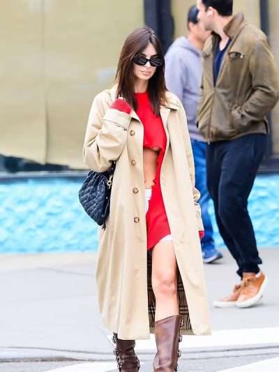 Emily Ratajkowski Met Gala 2024 Trench Coat