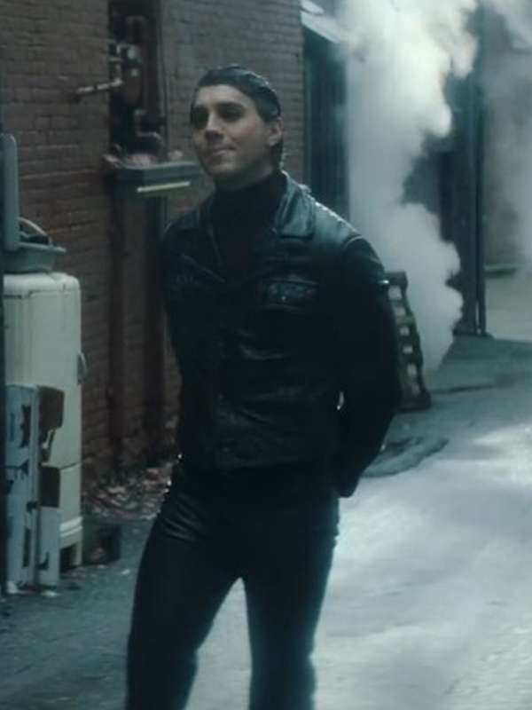Cat King Dead Boy Detectives Black Leather Jacket - Image 3