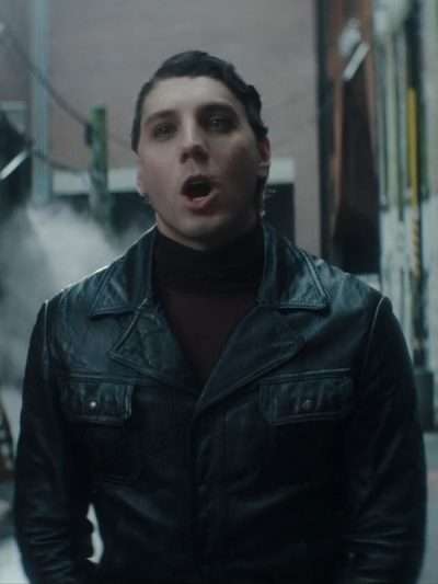 Cat King Dead Boy Detectives S01 Black Leather Jacket