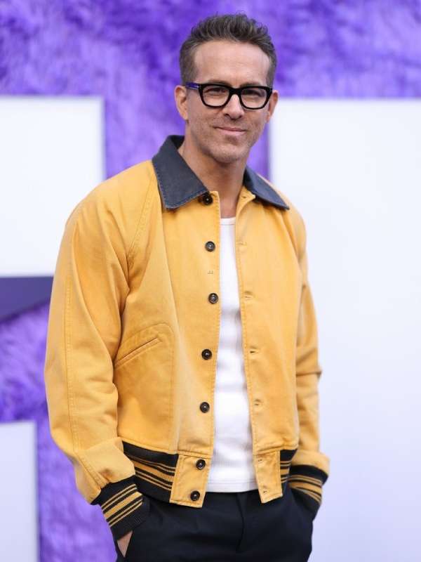Ryan Reynolds IF Yellow Leather Jacket