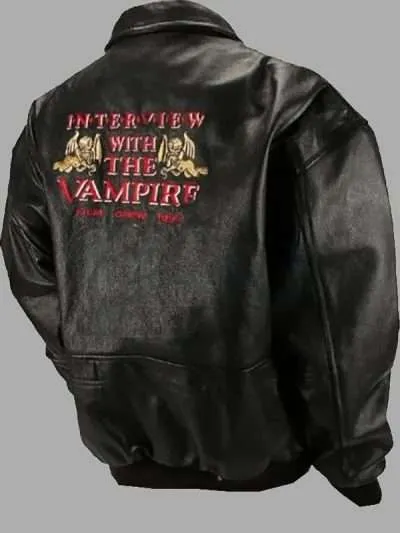 Interview with The Vampire Crew Black Leather Jacket
