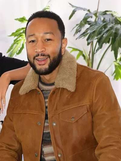 John Legend Shearling Leather Jacket