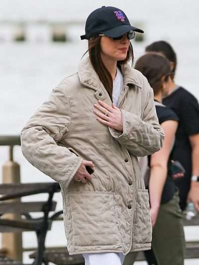 Dakota Johnson Materialists Beige Jacket