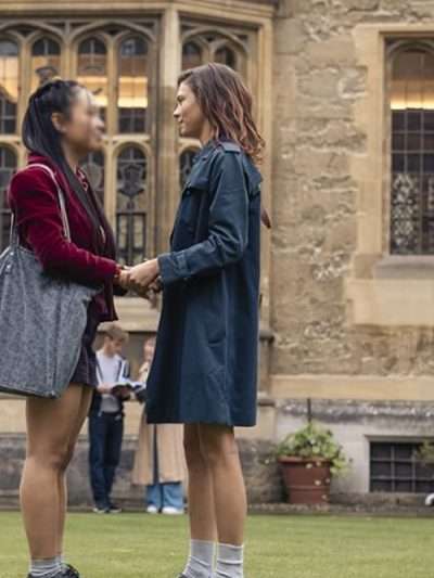 Ruby Bell Maxton Hall The World Between Us 2024 Black Coat