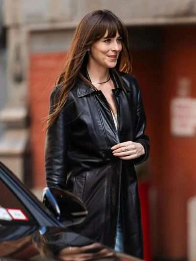 Dakota Johnson Materialists Leather Jacket