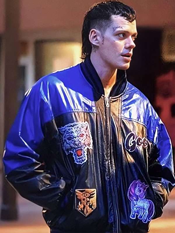 The Crow 2024 Bill Skarsgård Bomber Jacket