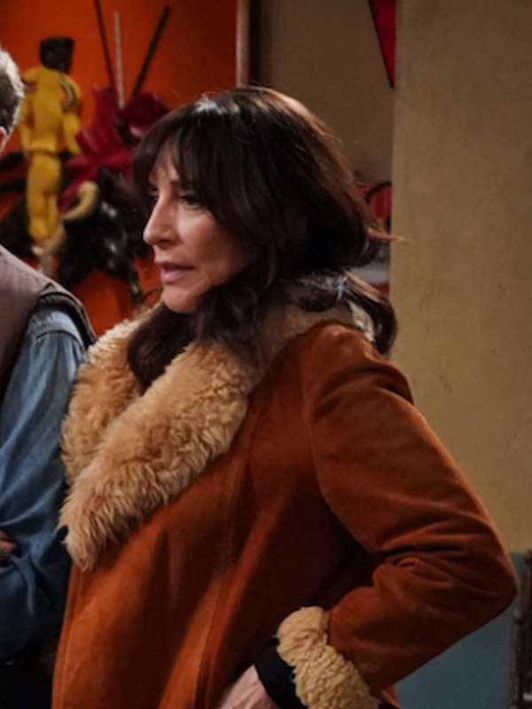Louise The Conners Shearling Brown Suede Leather Coat