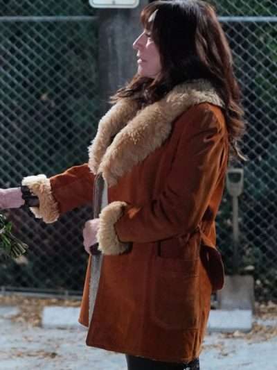 Louise The Conners Shearling Brown Leather Coat