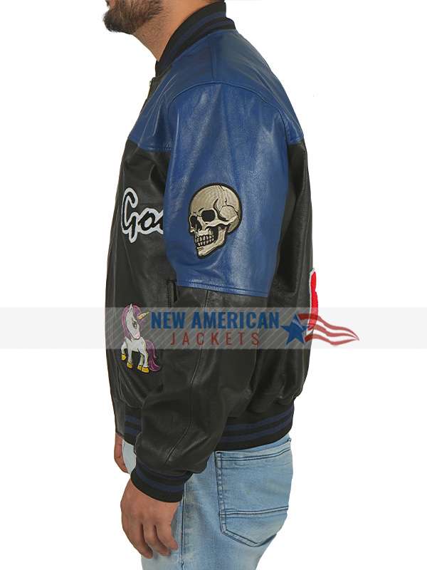 The Crow 2024 Bill Skarsgård Bomber Leather Jacket