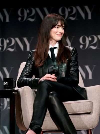 Anne Hathaway The Idea Of You 2024 Leather Blazer