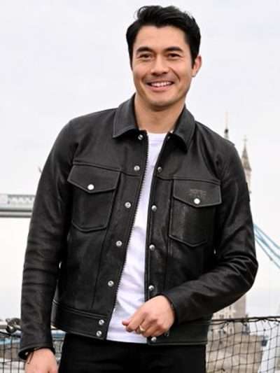 Henry Golding The Ministry of Ungentlemanly Warfare Black Leather Jacket