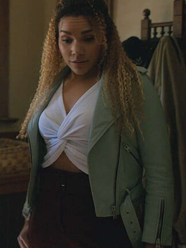 Allison Hargreeves The Umbrella Academy Blue Leather Jacket