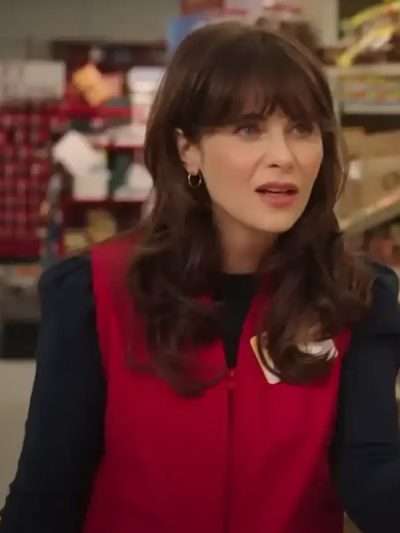 Zooey Deschanel Harold and the Purple Crayon Red Vest