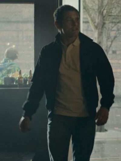 Jack O'Connell Back to Black 2024 Black Bomber Jacket