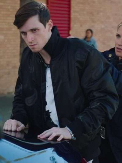 Brandon Phelps Blue Bloods Black Bomber Jacket