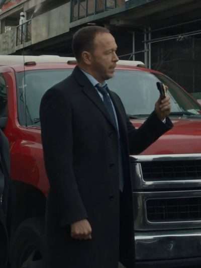 Danny Reagan Blue Bloods S14 Black Trench Coat