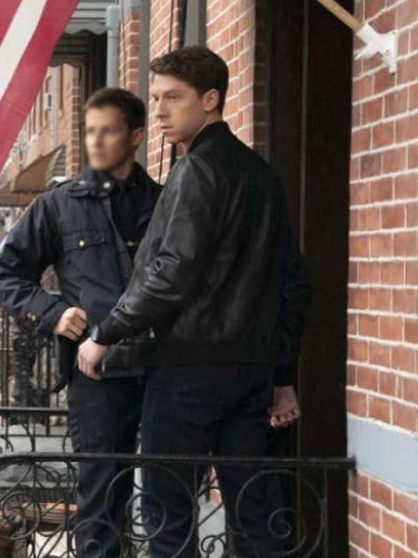 Joe Hill Blue Bloods TV Series Black Bomber Leather Jacket