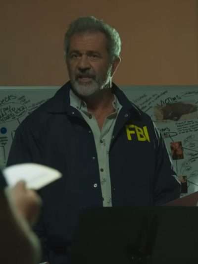 Mel Gibson Boneyard 2024 FBI Blue Jacket
