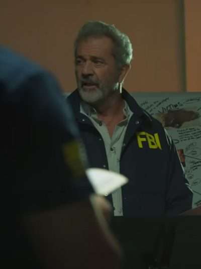 Mel Gibson Boneyard FBI Blue Jacket