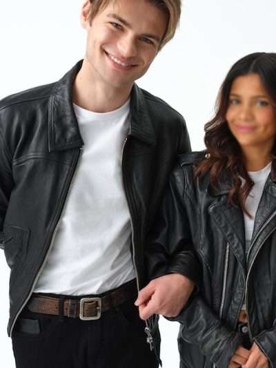 Cole Walter My Life with the Walter Boys Black Biker Leather Jacket