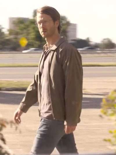Glen Powell Hit Man 2024 Grey Jacket