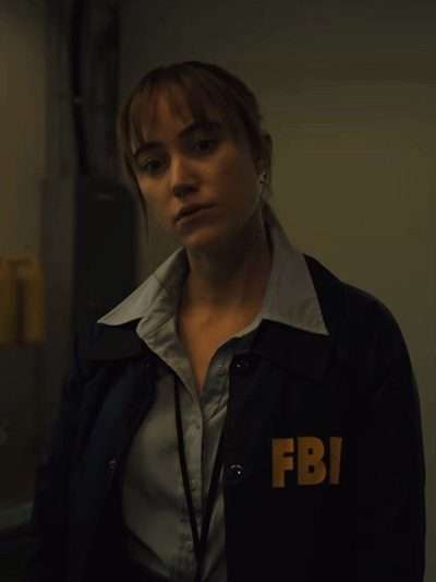 Maika Monroe Longlegs 2024 FBI Jacket