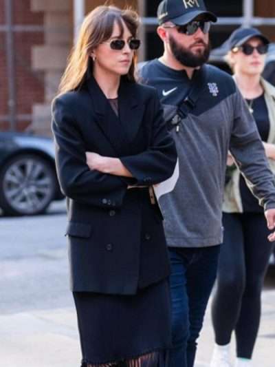 Dakota Johnson Materialists 2024 Black Blazer
