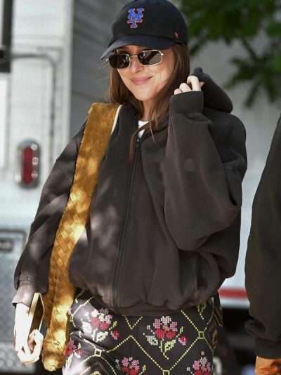 Materialists Movie Dakota Johnson Oversized Black Hoodie