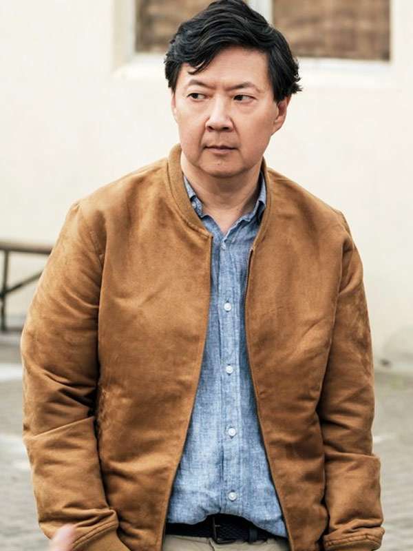 Ken Jeong My Spy The Eternal City Brown Bomber Jacket