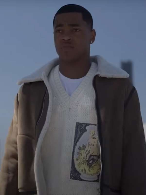 Power Book II Ghost S04 Tariq St. Patrick Shearling Brown Jacket