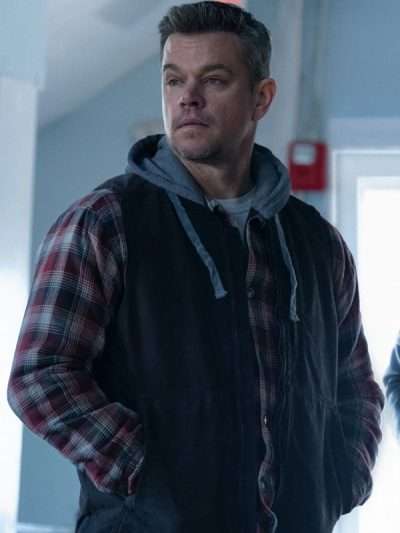 Matt Damon The Instigators 2024 Black Vest