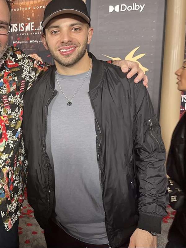 Malcolm Kelner This Is Me Now 2024 Movie Event Black Bomber Jacket
