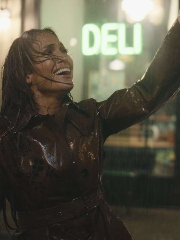 Jennifer Lopez This Is Me Now 2024 Brown Leather Coat