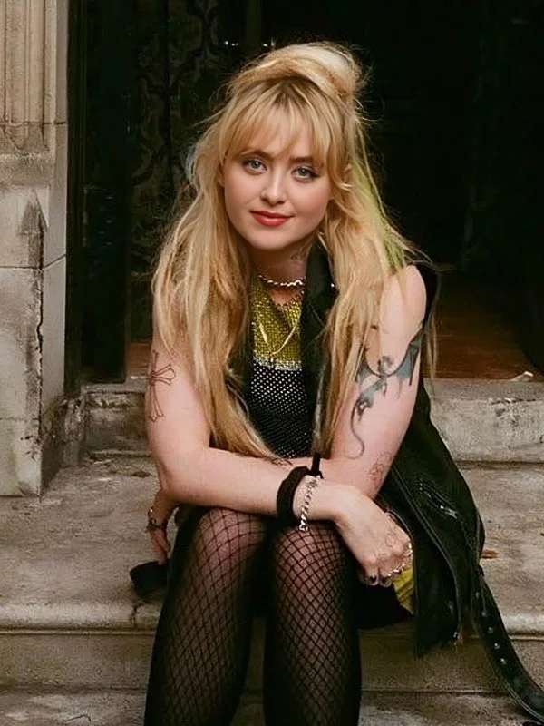 Kathryn Newton Abigail Black Leather Vest