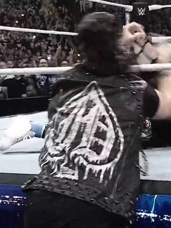 Damian Priest WWE Money In The Bank 2024 Black Leather Vest