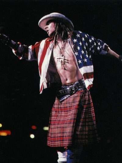 Singer Axl Rose American Flag Jacket